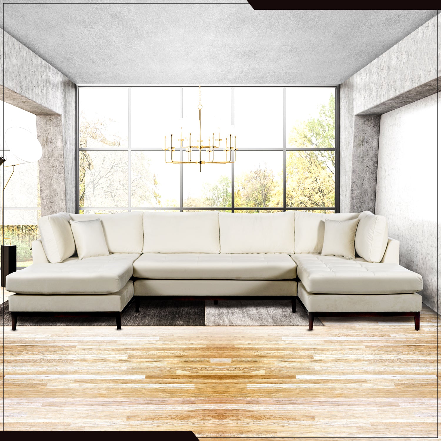 U Shaped Sectional Sofa Wholesale Furniture