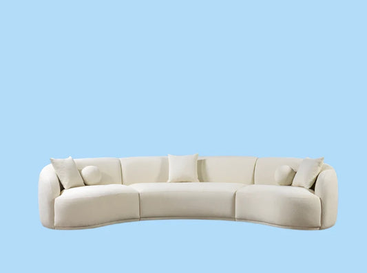 Lanita Boucle Curved Sectional