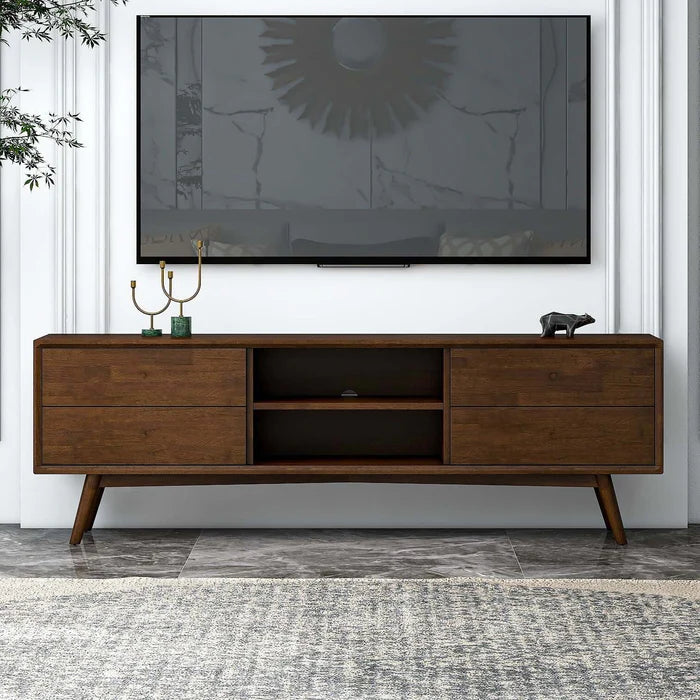 Handsome Solid Wood TV Stand